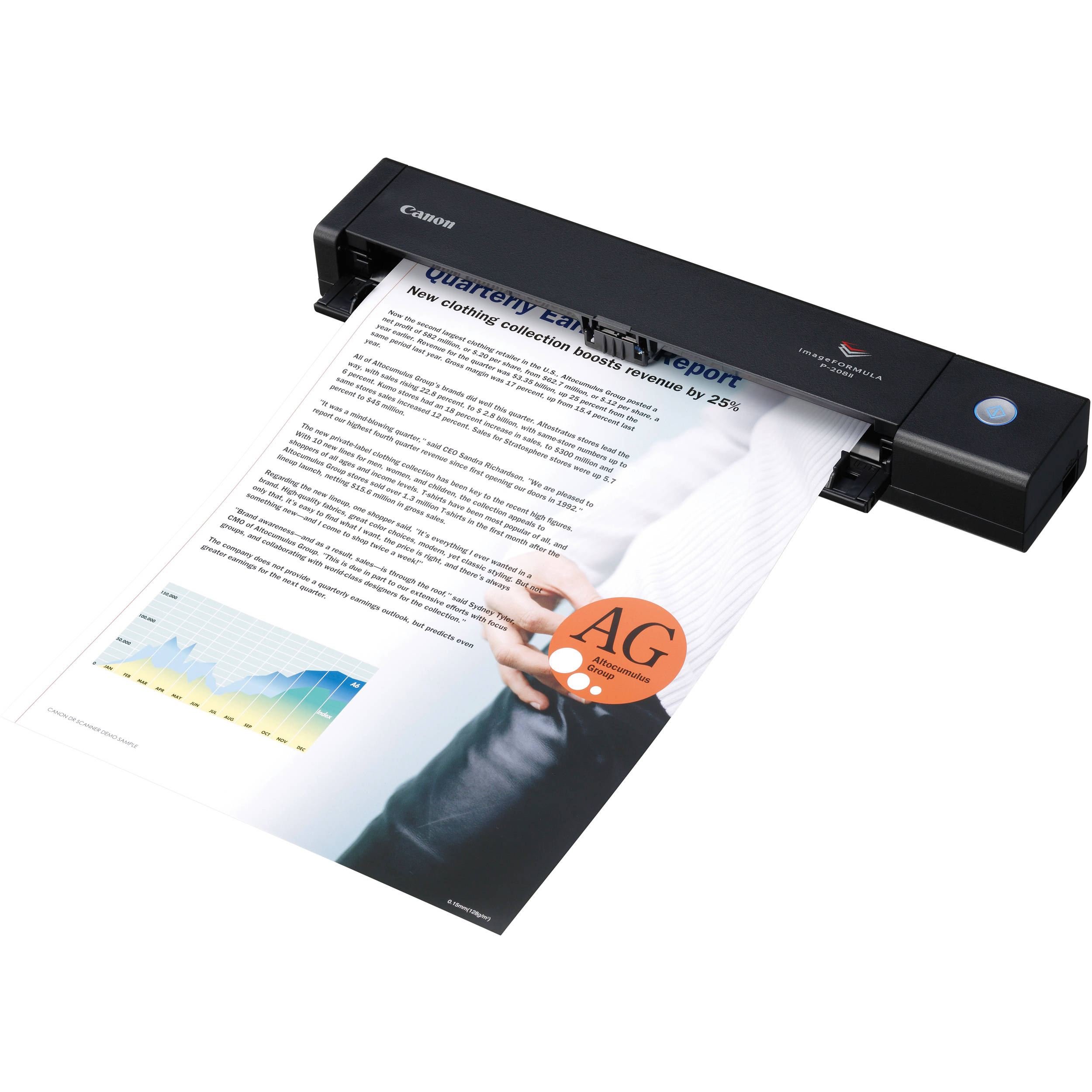 New Canon imageFORMULA P-208II  Portable Scanner