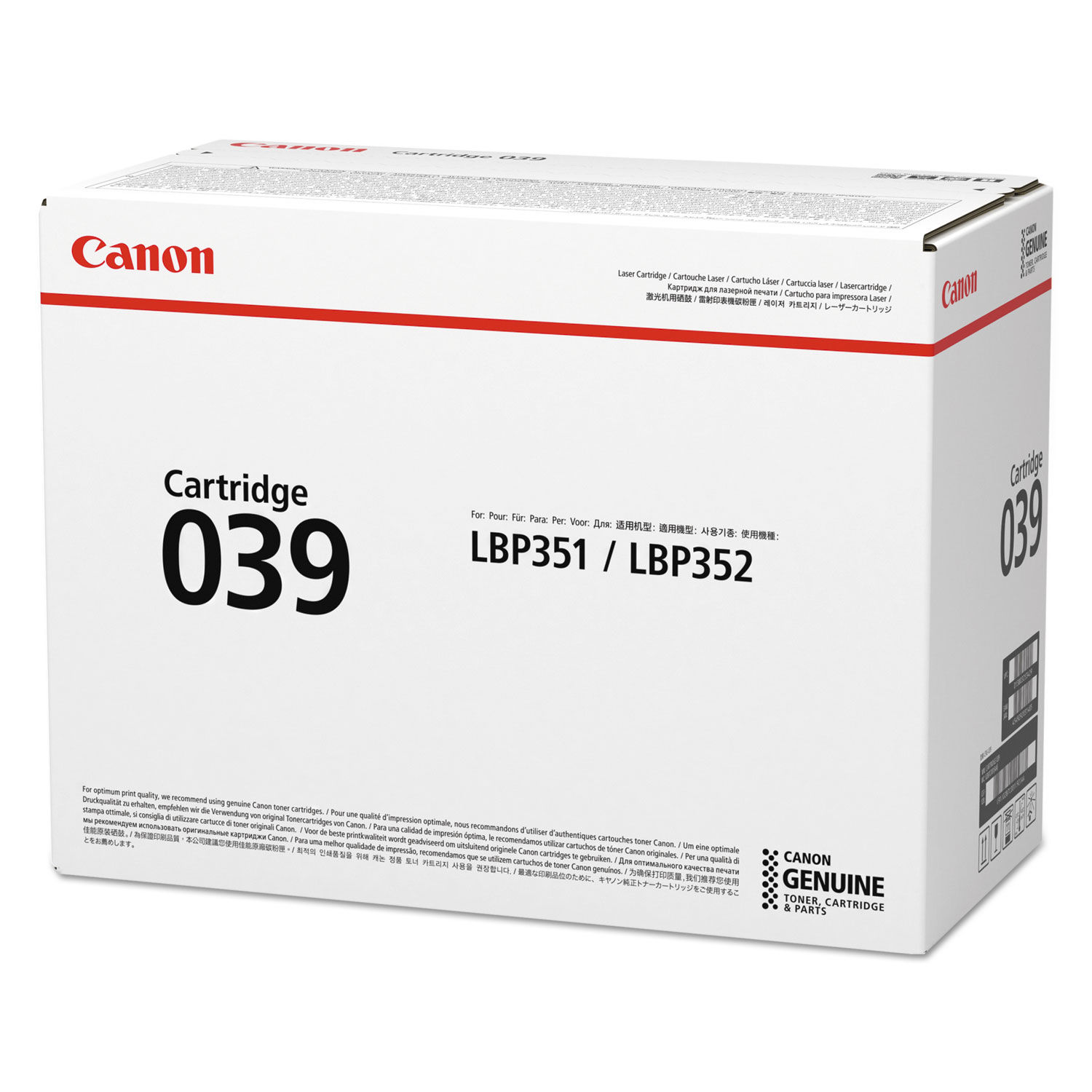 OEM Canon 039 Toner Cartridge - Black