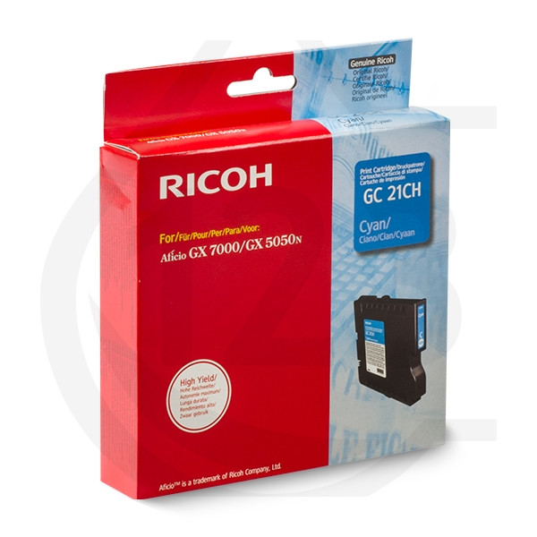 OEM Ricoh GC-21CH Toner Cartridge - Cyan