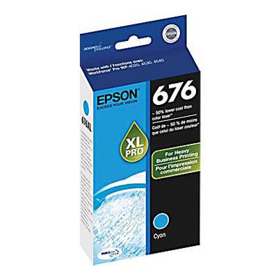 OEM Epson T676XL220 Ink Cartridge - Cyan