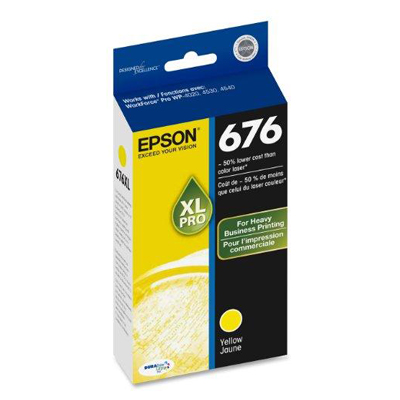 OEM Epson T676XL420 Ink Cartridge - Yellow