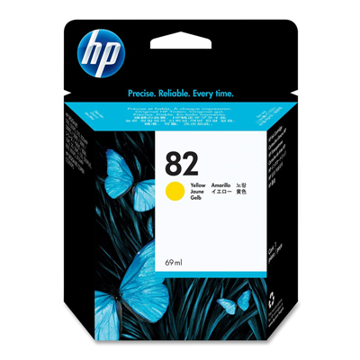 OEM HP 82 Ink Cartridge - Yellow