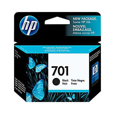 OEM HP 701 Ink Cartridge - Black