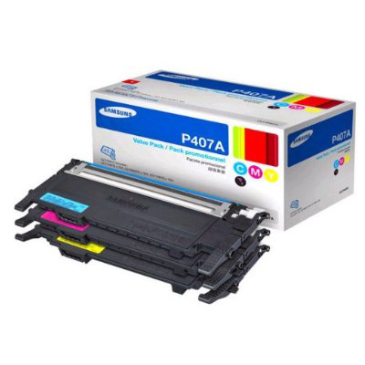 OEM Samsung CLT-P407A Toner Cartridge - 3-color