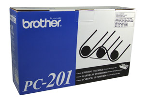 Brother PC-201 Thermal Film Ribbon - Black, (PC201)