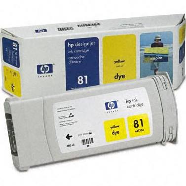 OEM HP 81 Ink Cartridge - Yellow