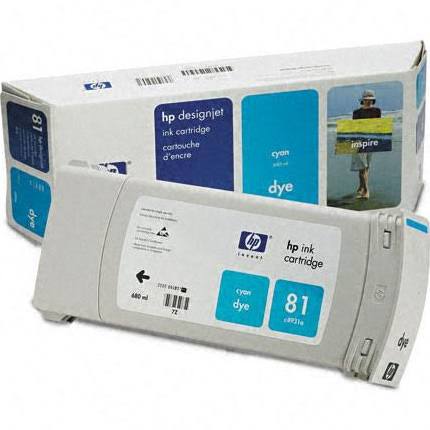 OEM HP 81 Ink Cartridge - Cyan