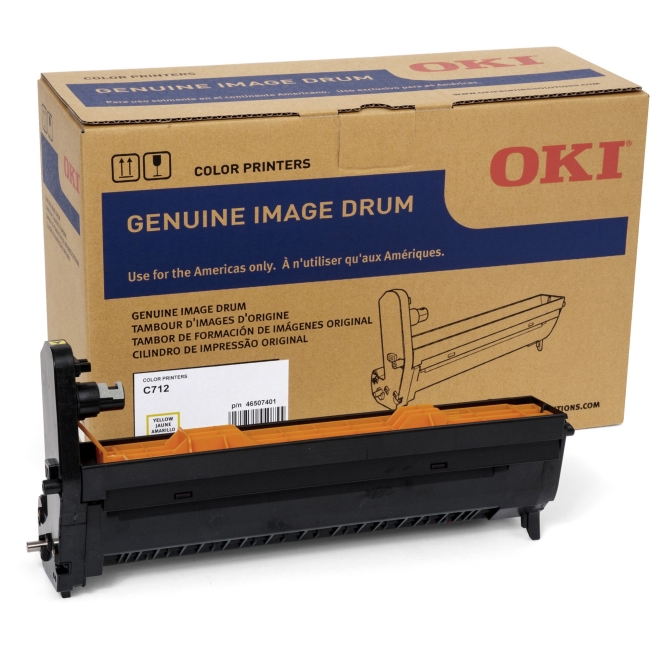 OEM Okidata 46507401 Image Drum - Yellow